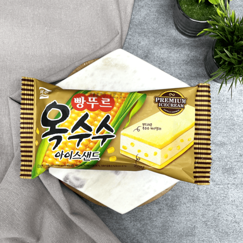 쿨아이스크림) 빵뚜르옥수수아이스샌드 1박스 [24개]